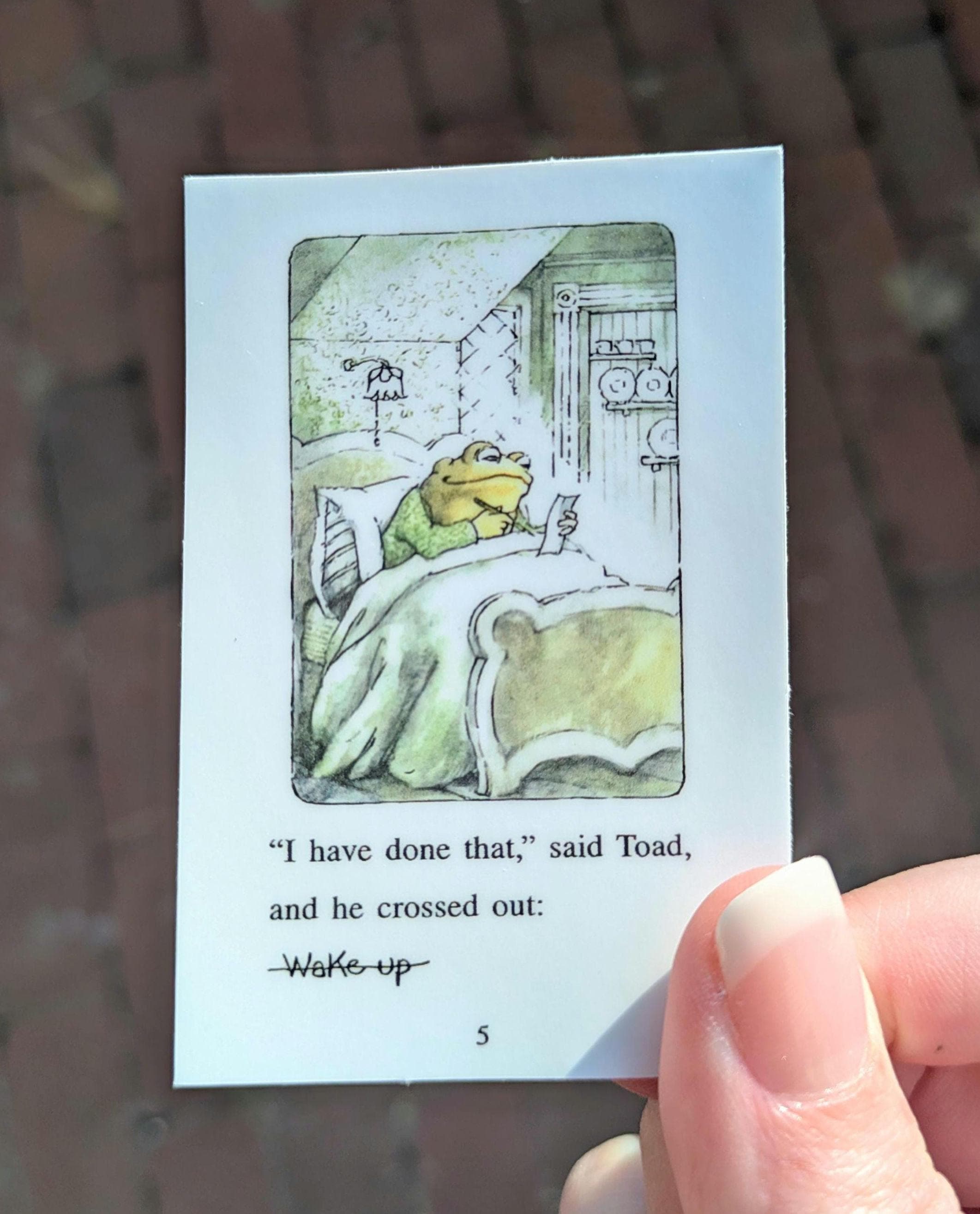Frog and Toad Sticker